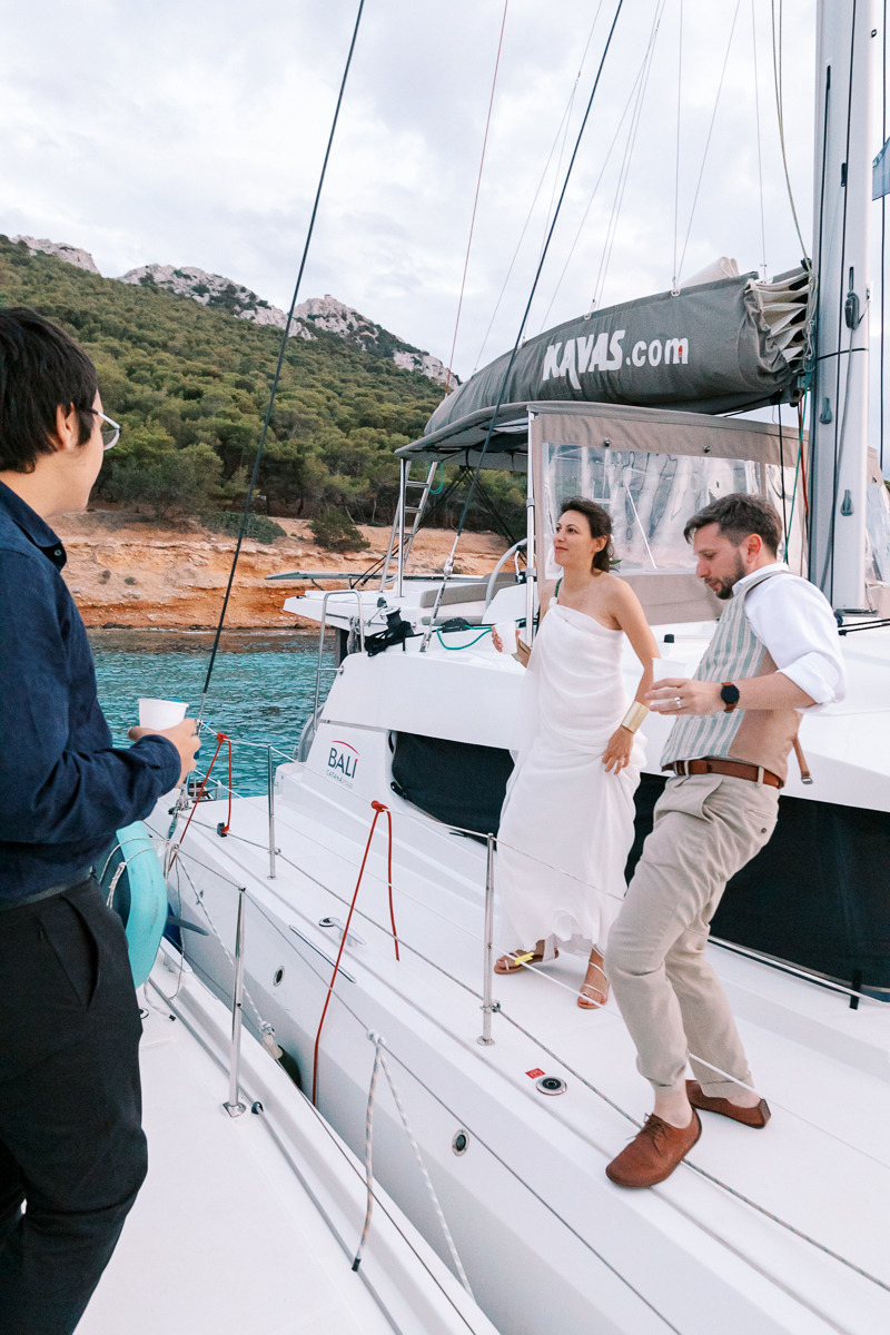 tselina tseliou wedding on board at Aigina greek island-61